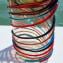 Califfone strip multicolor - Glass Vase - Original Murano Glass OMG