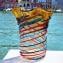 Califfone strip multicolor - Glass Vase - Original Murano Glass OMG