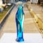 Madonna - Crystal light blue - Original Murano Glass Omg