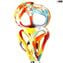 multicolor sculpture - slimer Abstract - Murano Glass Sculpture