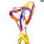multicolor sculpture - slimer Abstract - Murano Glass Sculpture