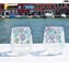 Set di 2 Bicchieri - cristallo & bolle iridescenti - Vetro di Murano Originale OMG