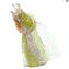 Multicolor Prancing Horse head with silver - Original Murano Glass OMG