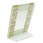 Porta foto Corfu - Bianco e oro - Vetro di Murano Originale OMG