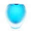 Vase Oculus Light Blue - Sommerso - Original Murano Glass