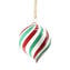 Set di 3 Palle di Natale Twisted - Italy - Vetro di Murano Originale OMG