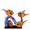 Aquarium Sculpture - With Tropical Fish and Blue coral - Original Murano Glass OMG