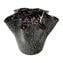 Bowl Centerpiece with silver leaf - Black - Original Murano Glass OMG