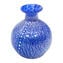 Blue Vase with silver leaf - Original Murano Glass OMG