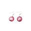 Parure Marlen - Beads with silver leaf - Rose - Murano glass