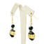 Earrings Lipo - Black & gold - Original Murano Glass OMG