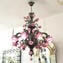 Venetian Chandelier Rosetto - Ruby - Original Murano Glass
