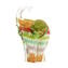 Elephant with Murrine and gold - Lallero collection - Original Murano glass OMG