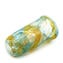 Nuance Collection - Amber Aquamarine & Silver - Sbruffi Vase - Original Murano glass