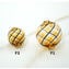 Filigree Murano glass Beads - Yellow black