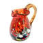 Pitcher Red Glass Mix Colors Glass