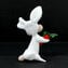 White rabbit miniature - Original Murano Glass OMG