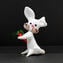 White rabbit miniature - Original Murano Glass OMG