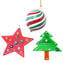Christmas Decoration - Set of 3 pieces - Original Murano Glass OMG