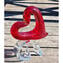 Cuore su onda - Scultura - Vetro di Murano Originale OMG