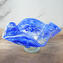 Blue Bowl with Murrine and Silver - Original Murano Glass OMG