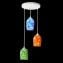 Hanging lamps - 3 Cups - Different colors