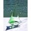 Barca a Vela - Verde - Vetro di Murano Originale OMG