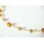 Necklace set Burano - Gold & Amber - Murano glass