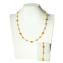 Necklace set Burano - Gold & Amber - Murano glass