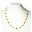 Necklace set Burano - Gold & Amber - Murano glass