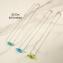 Chamaleon Pendant Necklace - Aquamarine - Orignal Murano Glass OMG
