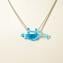 Chamaleon Pendant Necklace - Lightblue - Orignal Murano Glass OMG